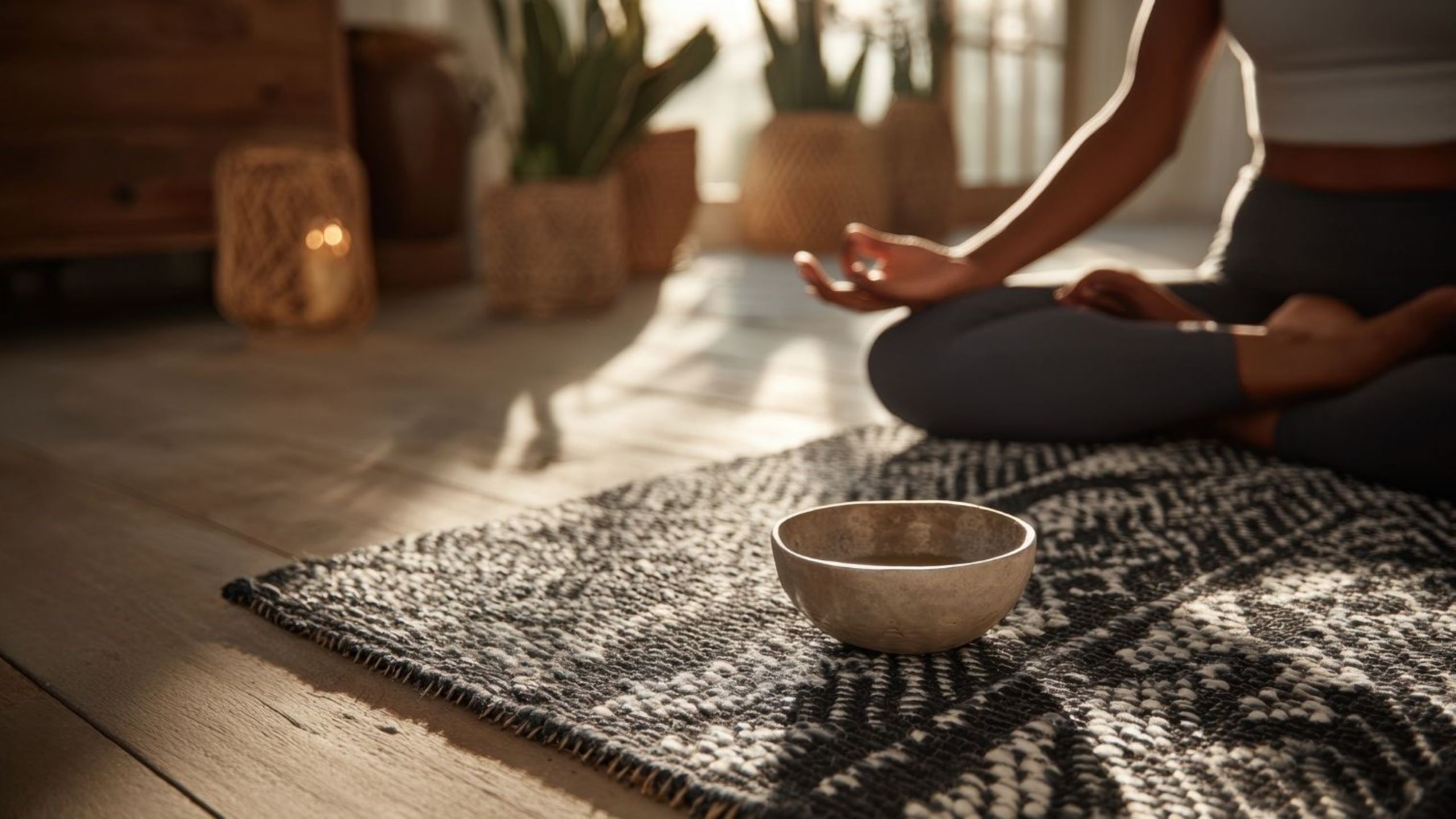 Sunrise meditation for setting mindful intentions through Moroccan wellness retreat with yoga and silence practices supporting 2026 personal transformation and spiritual growth