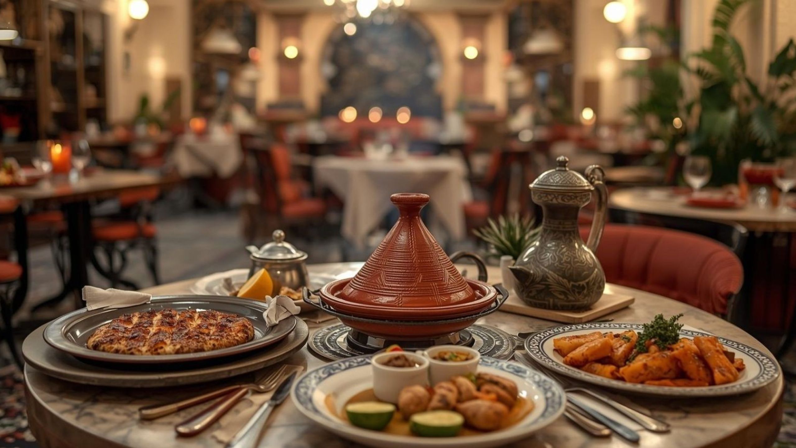 Casablanca food scene featuring traditional Moroccan tagine at must-try restaurants